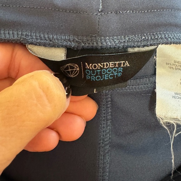 Men’s Mondetta Outdoor Project navy blue soft pull on lightweight joggers Large - Picture 3 of 4